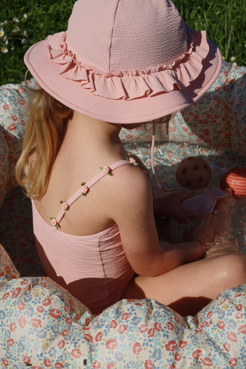 [Konges slojd] Fleuri Swim Hat - Powder Pink