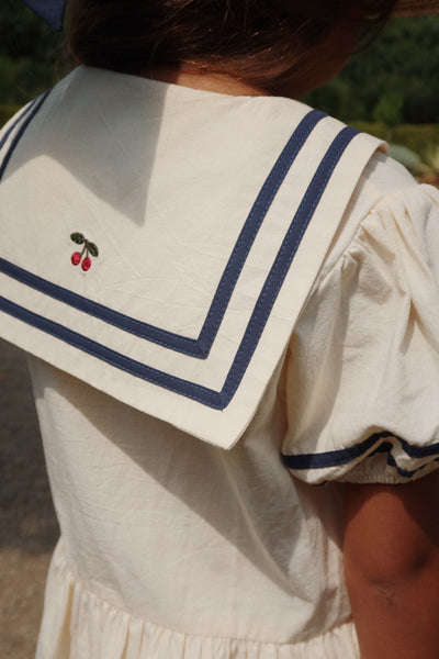 [Konges slojd] Allie Sailor Dress GOTS - Optic White