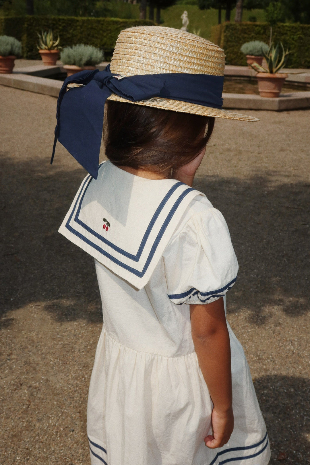[Konges slojd] Allie Sailor Dress GOTS - Optic White