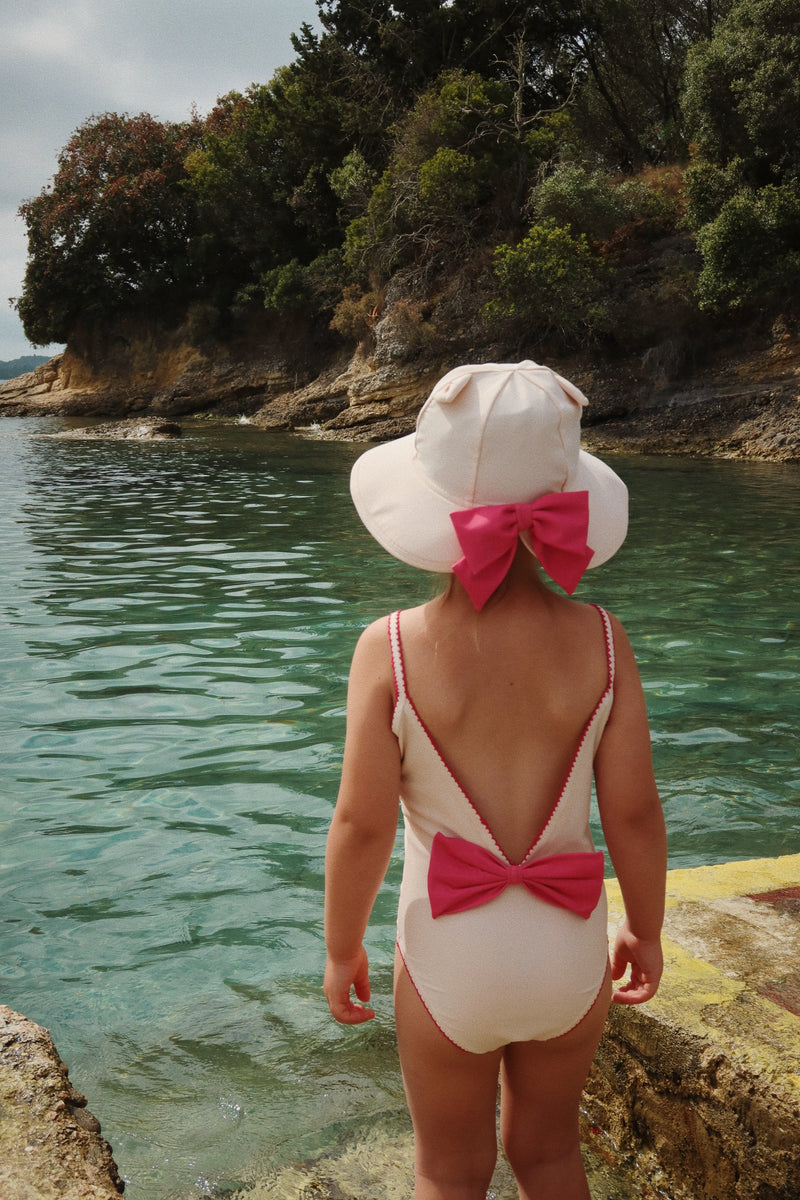 [Konges slojd] Kitty Cat Sun Hat GRS - Soft Pink