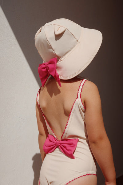 [Konges slojd] Kitty Cat Sun Hat GRS - Soft Pink