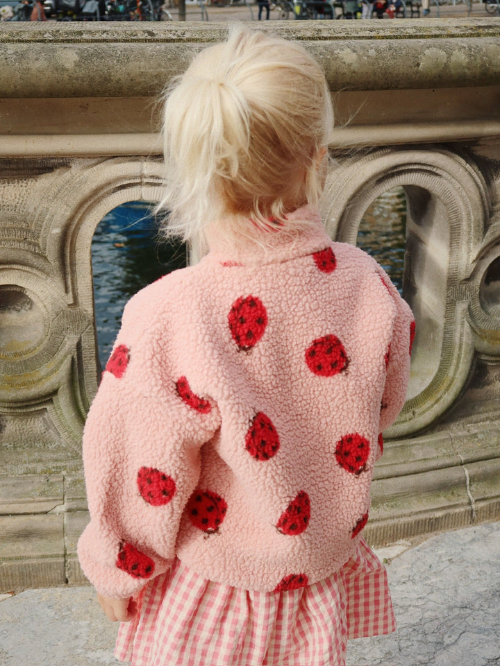 [Konges slojd] Jody Teddy Jacket - Ladybug Pink