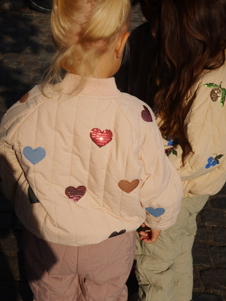 [Konges slojd] Juno Sequin Bomber Jacket - Cameo Rose