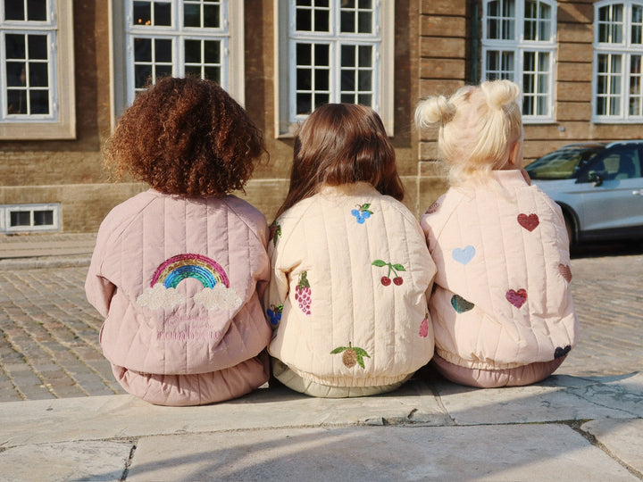 [Konges slojd] Juno Sequin Bomber Jacket - Cameo Rose