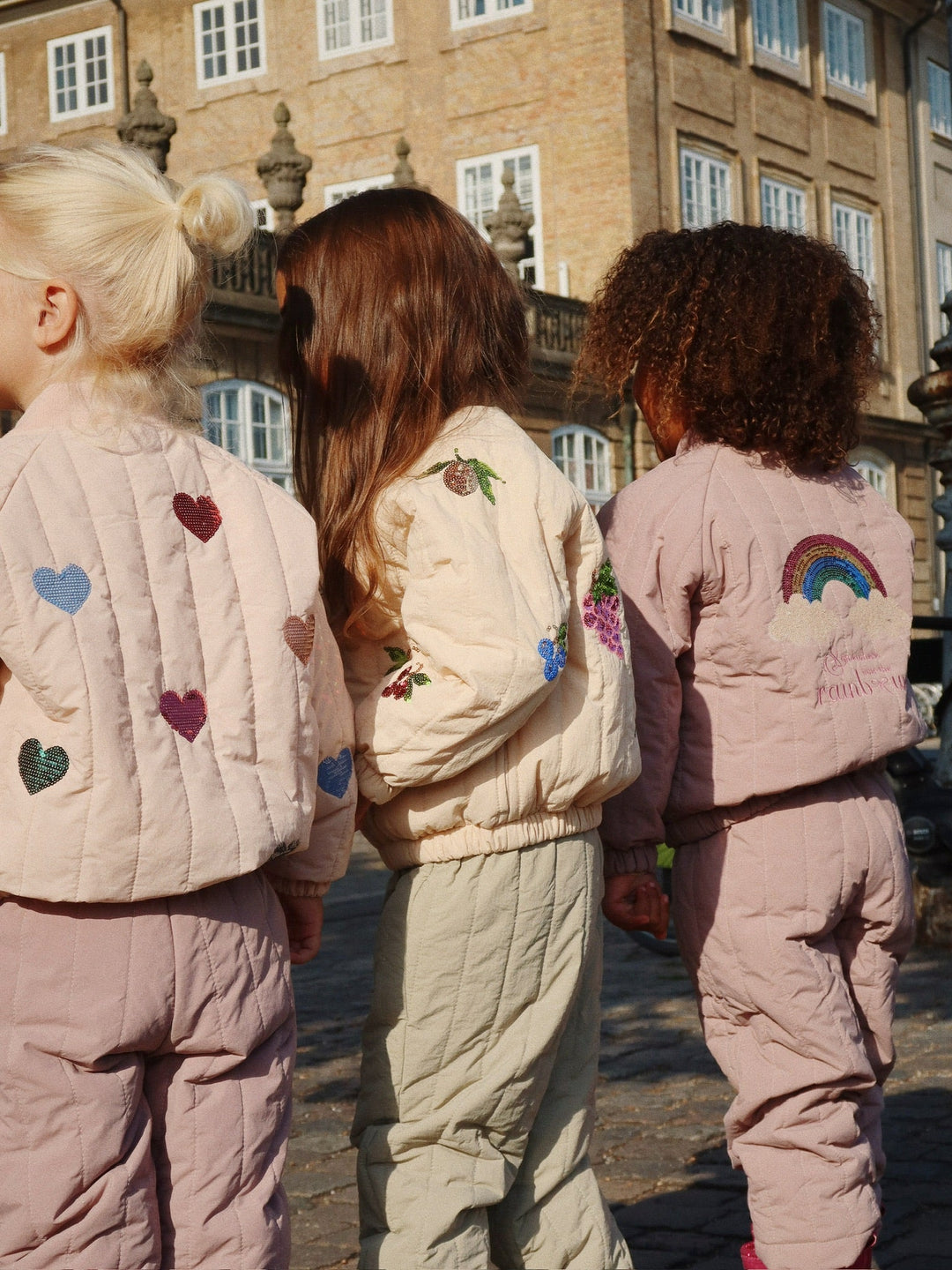 [Konges slojd] Juno Sequin Bomber Jacket - Cameo Rose