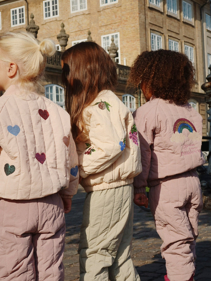 [Konges slojd] Juno Sequin Bomber Jacket - Cameo Rose