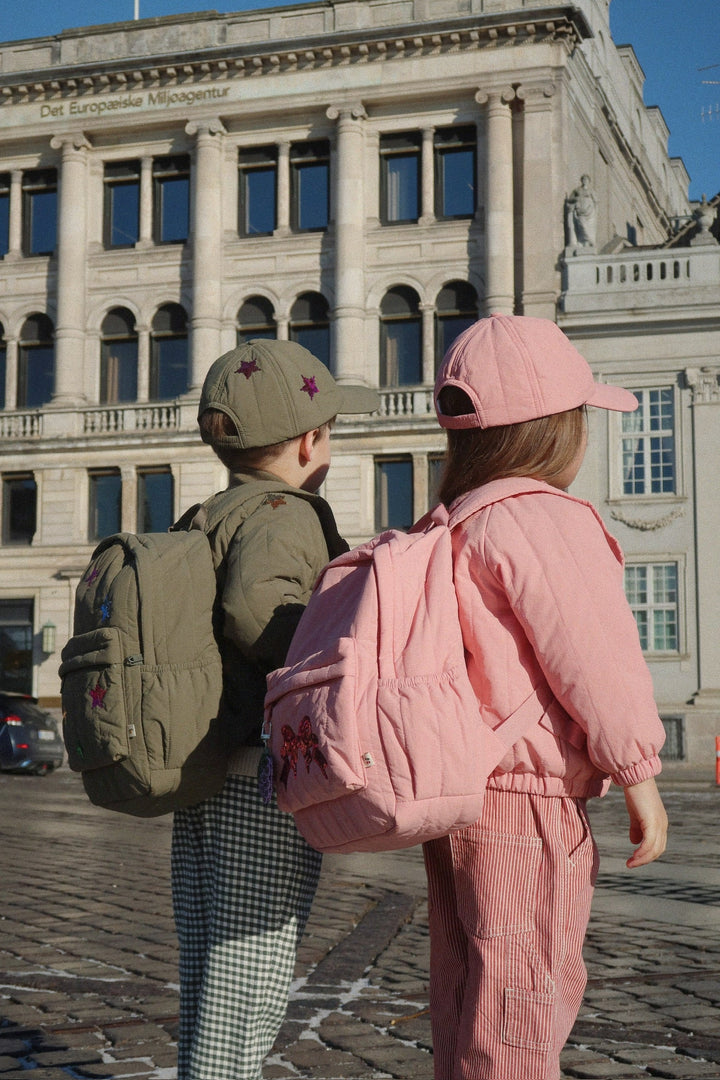 [Konges slojd] Juno Quilted Sequin Backpack - Rose