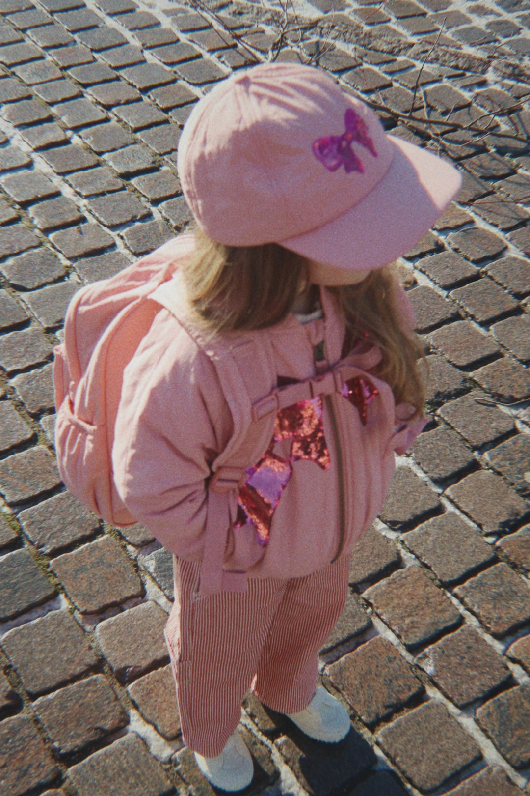 [Konges slojd] Juno Quilted Sequin Backpack - Rose