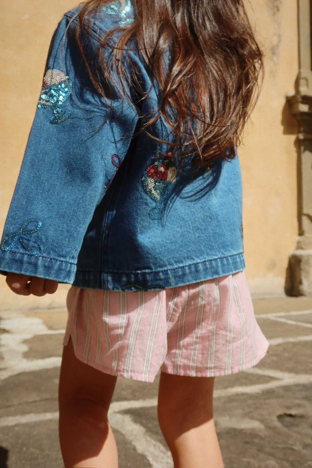 [Konges slojd] Magot Sequin Denim Jacket GRS - Gelato
