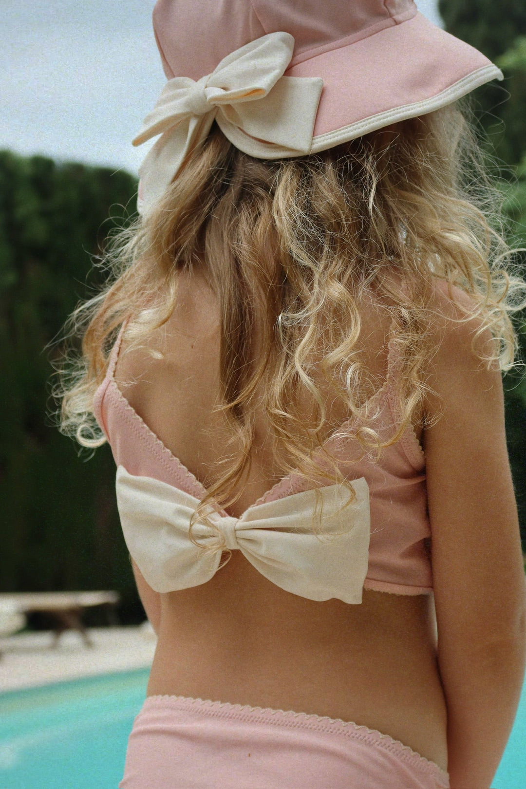 [Konges slojd] Kitty Swim Hat GRS - Powder Pink