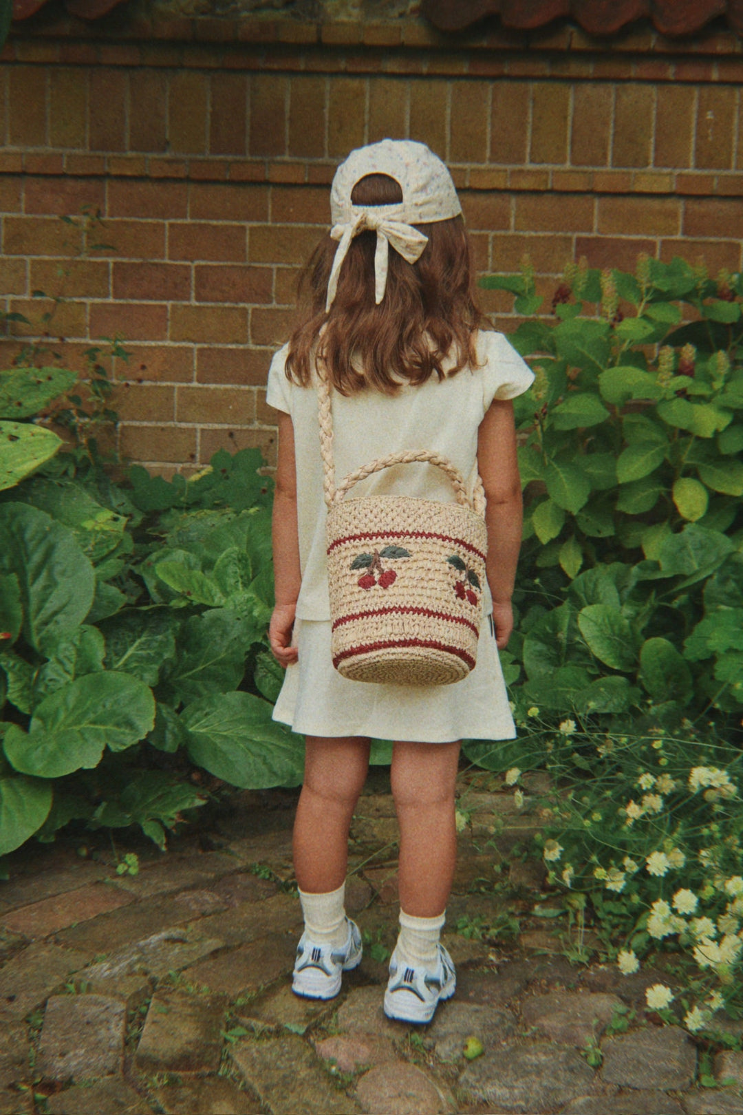 [Konges slojd]Ellie Bow Cap GOTS - Amour Stripe