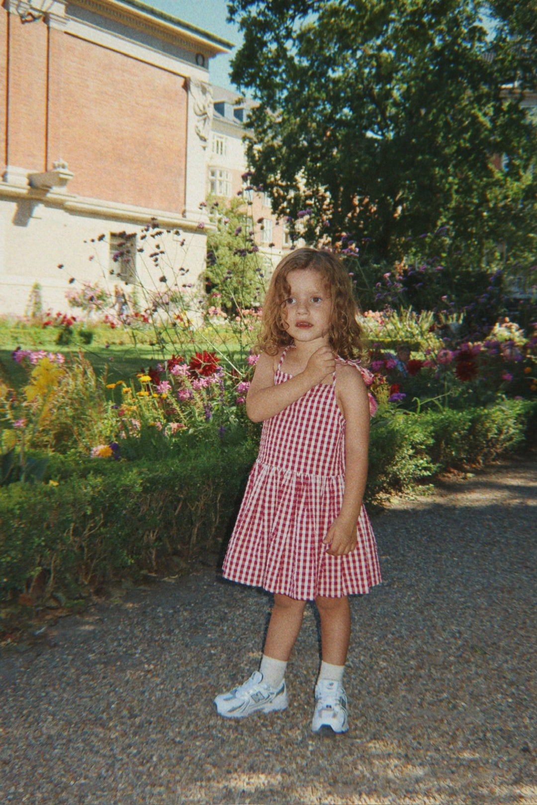 [Konges slojd]Isotta Dress GOTS - Raspberry Check