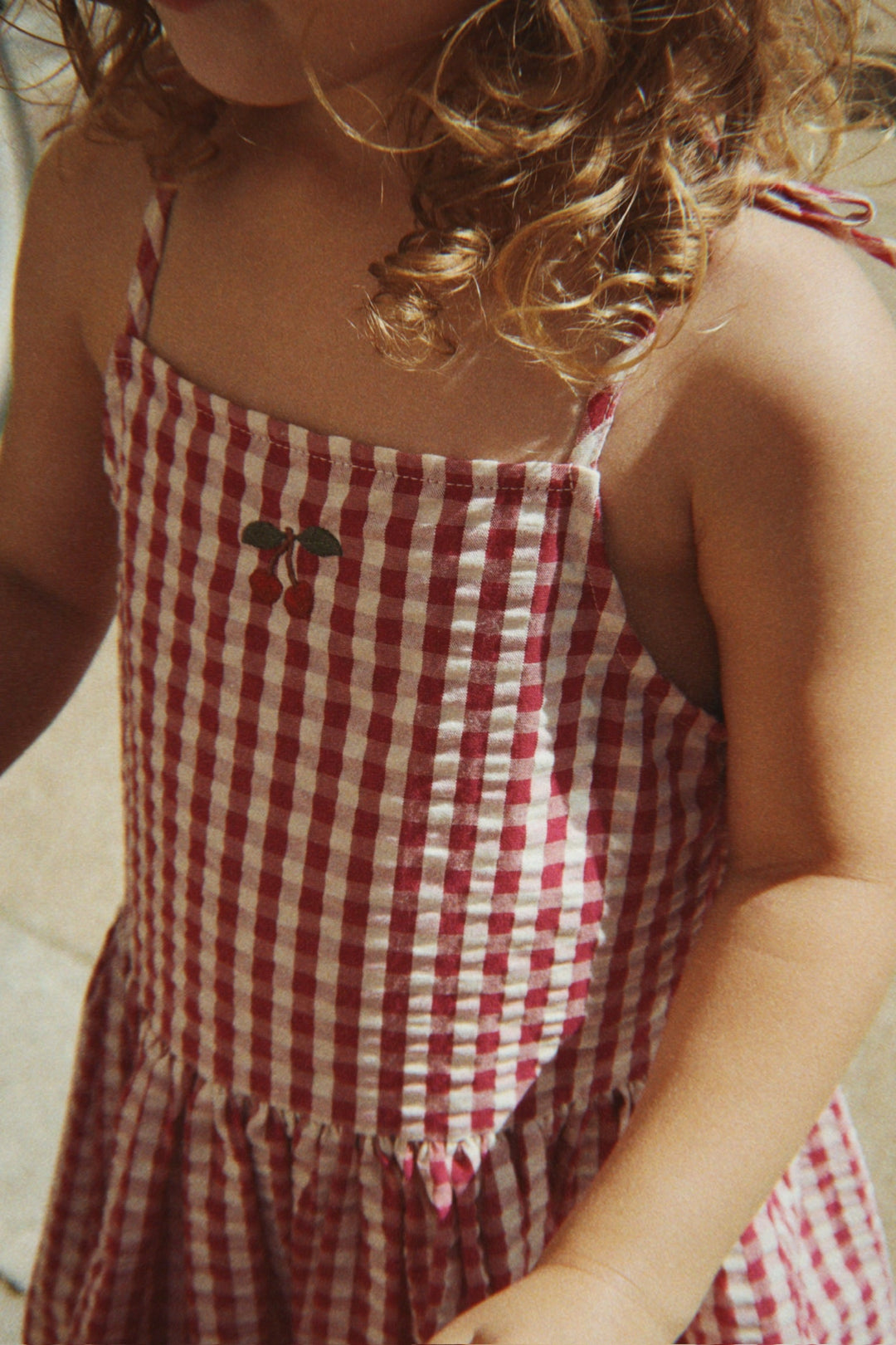 [Konges slojd]Isotta Dress GOTS - Raspberry Check