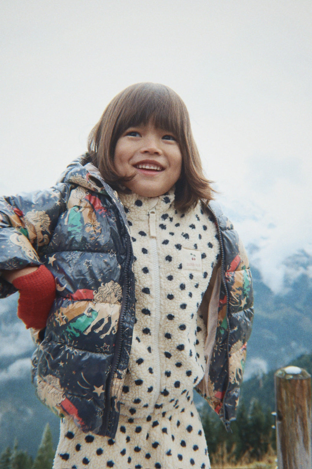 [Konges slojd]Jody Embroidery Teddy Jacket - Dot Lumiere