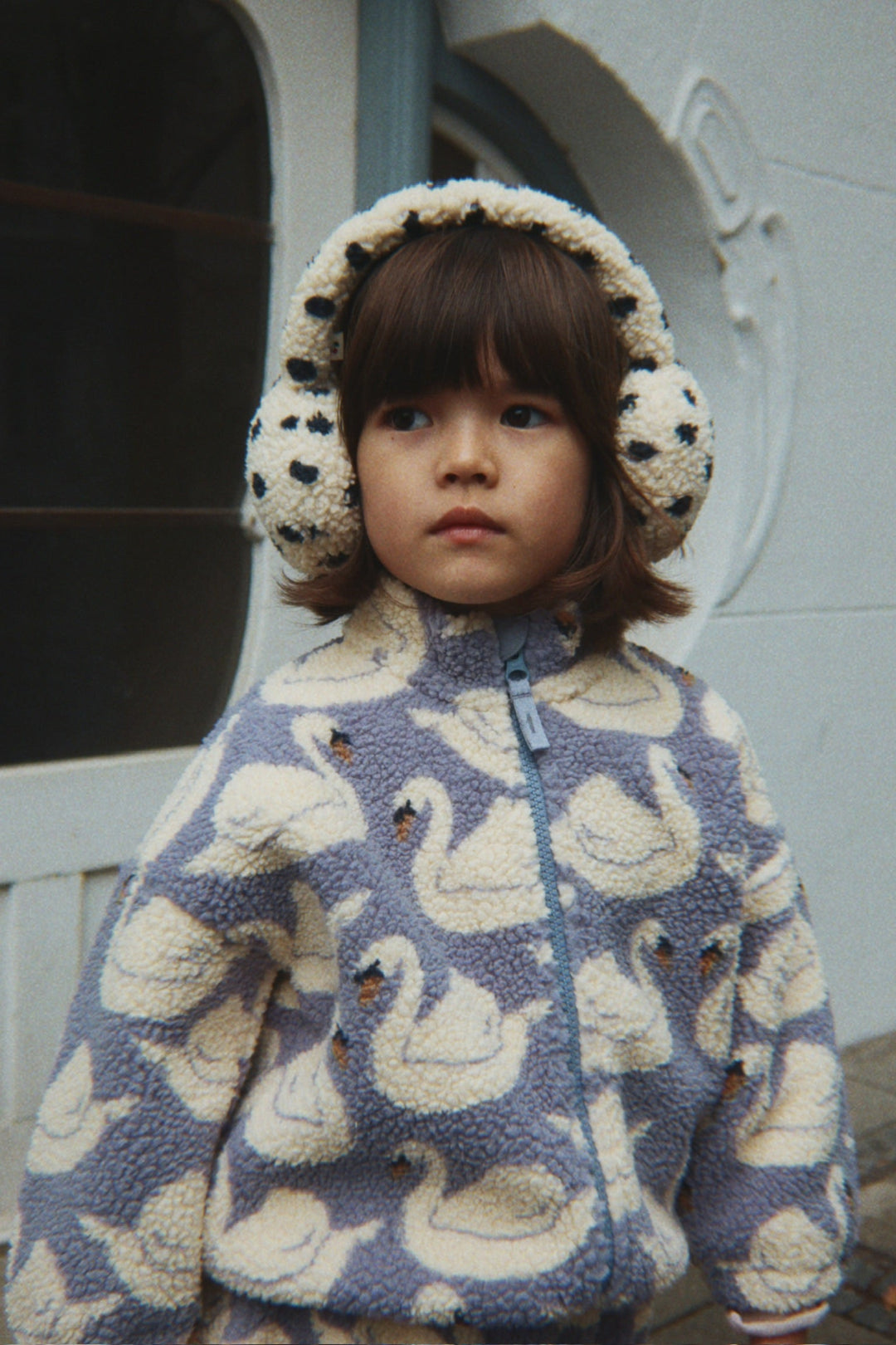 [Konges slojd]Jody Teddy Earmuffs GRS - Dot Lumiere