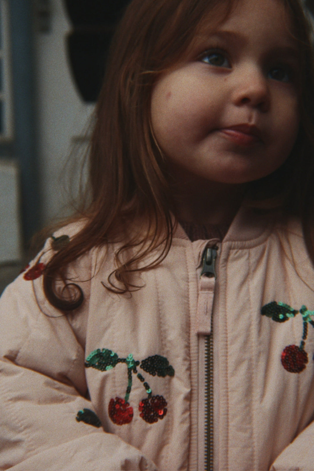 [Konges slojd]Juno Sequin Bomber Jacket - Cameo Rose