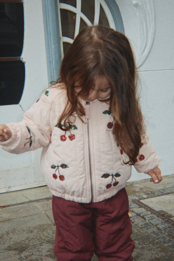 [Konges slojd]Juno Sequin Bomber Jacket - Cameo Rose