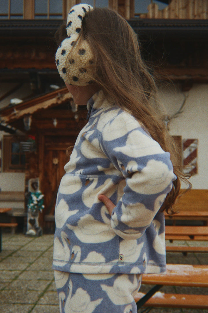 [Konges slojd]Tavi Fleece Swantshirt GRS - Swan
