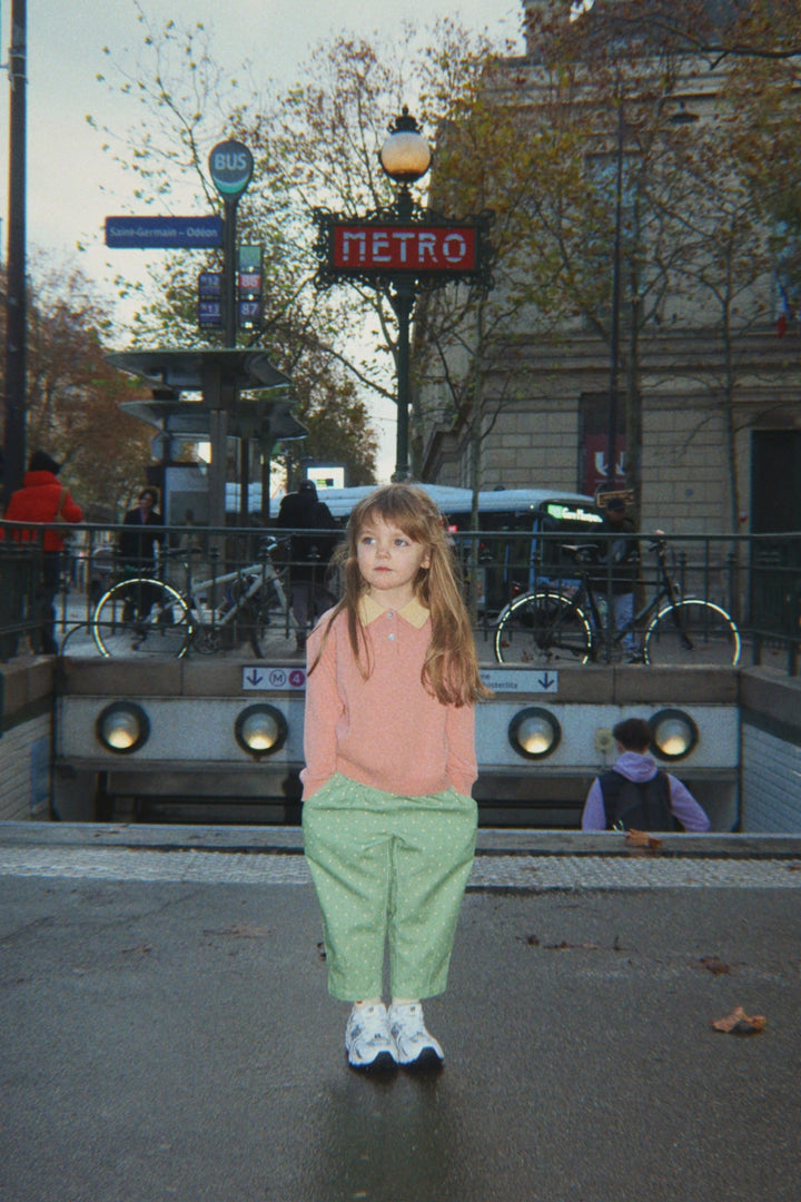 [Konges slojd]Nola Pants GOTS - Dot Pistacchi