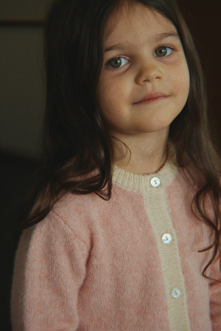 [Konges slojd]Kitty Cardigan - Silver Pink