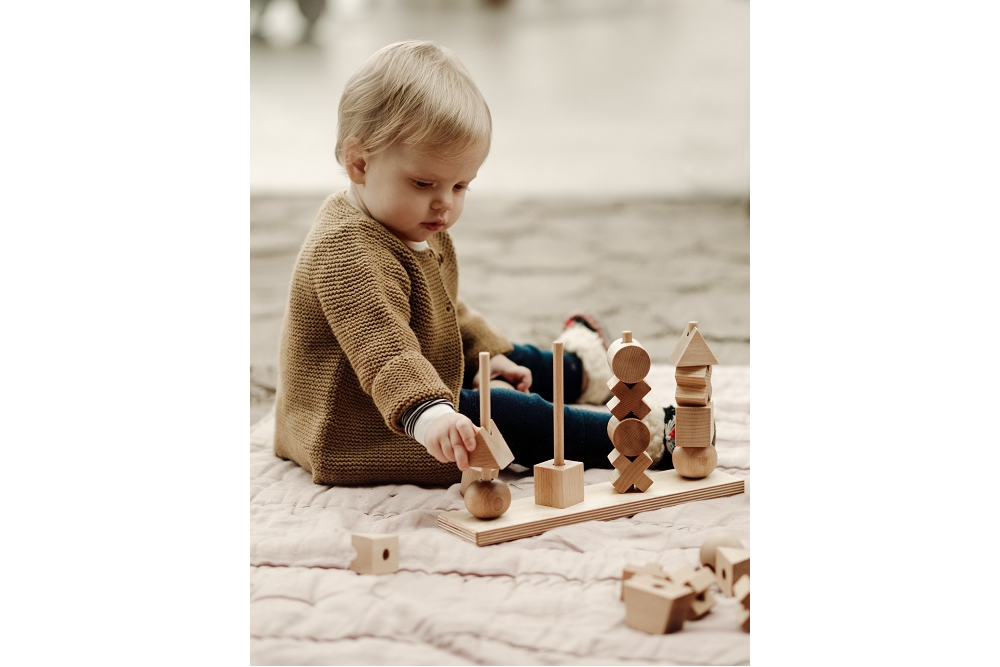 [Wooden Story] Natural Stacking Toy XL