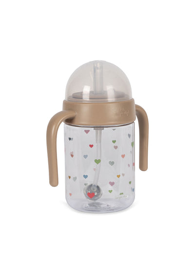 [Konges Slojd] Baby Bottle With Handle - Multi Hearts