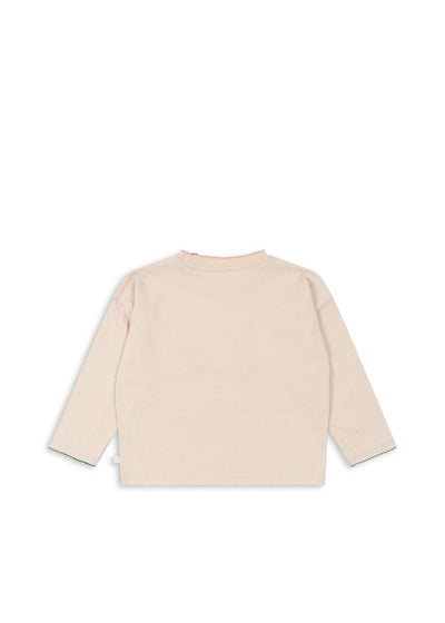 [Konges slojd] Lin Ls Tee GOTS - Brazilian Sand