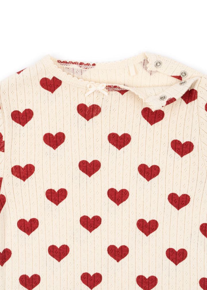 [Konges slojd] Minnie Onesie GOTS - Amour Rouge