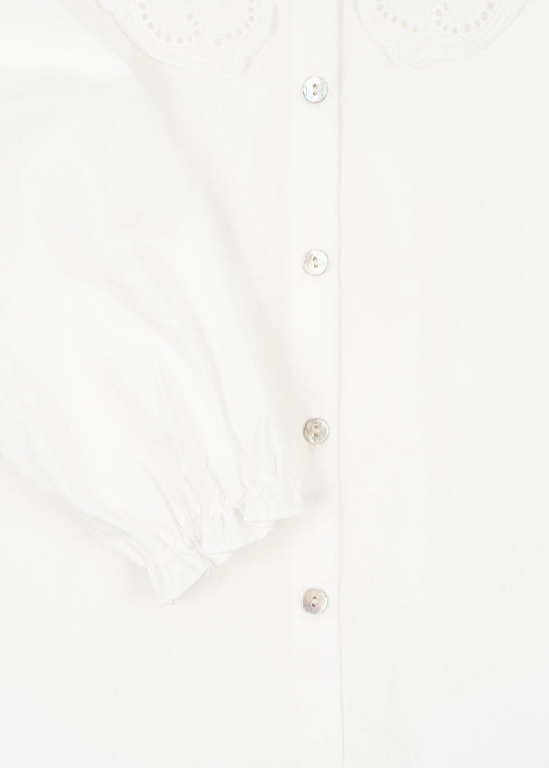 [Konges slojd] Rilo Collar Shirt - Optic White