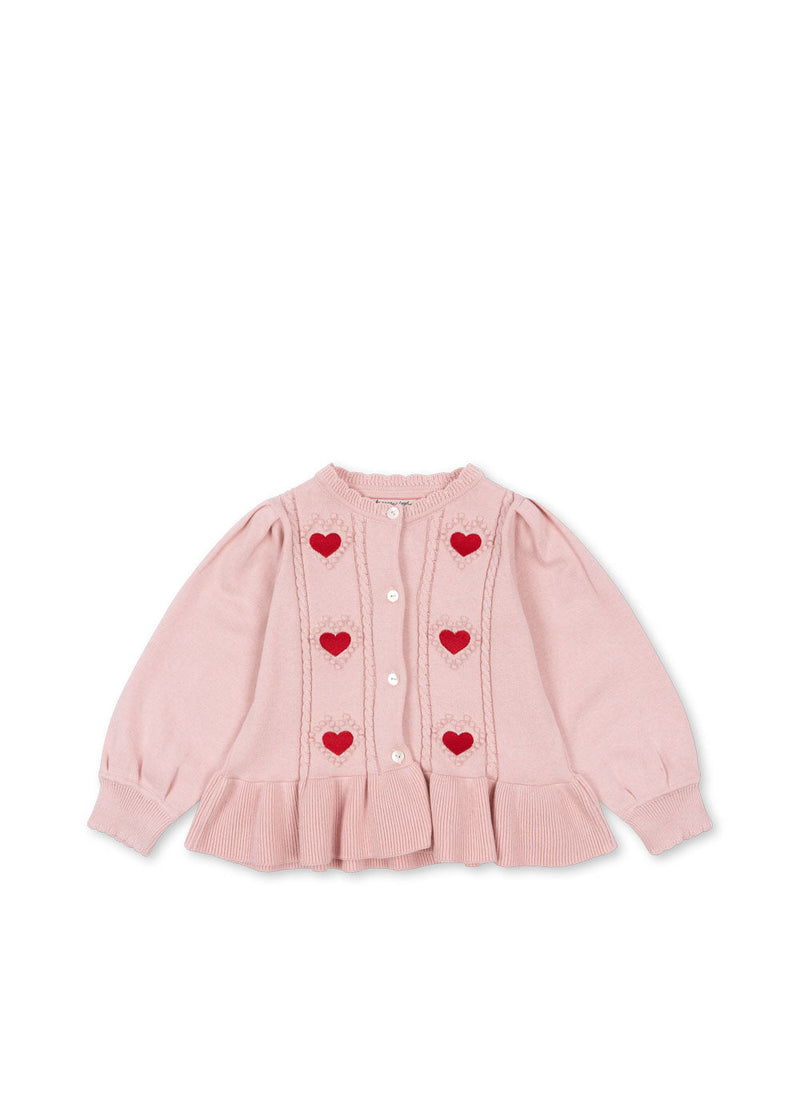 [Konges slojd] Soleil Knit Cardigan GOTS - Silver Pink