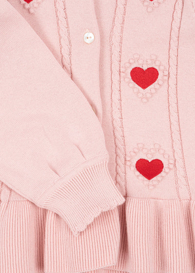 [Konges slojd] Soleil Knit Cardigan GOTS - Silver Pink