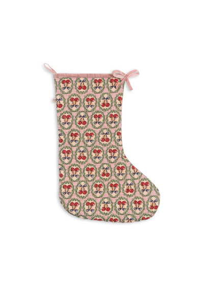 [Konges slojd] Cherry Stocking - Cherry Bow