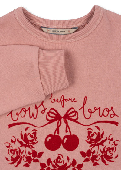 [Konges slojd] Loupy Lou Sweat Shirt GOTS - Bow Rose