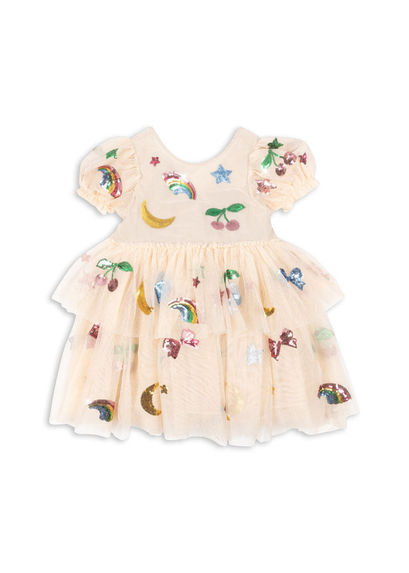 [Konges slojd] Yvonne Puff Dress - Rainbow Twinkle