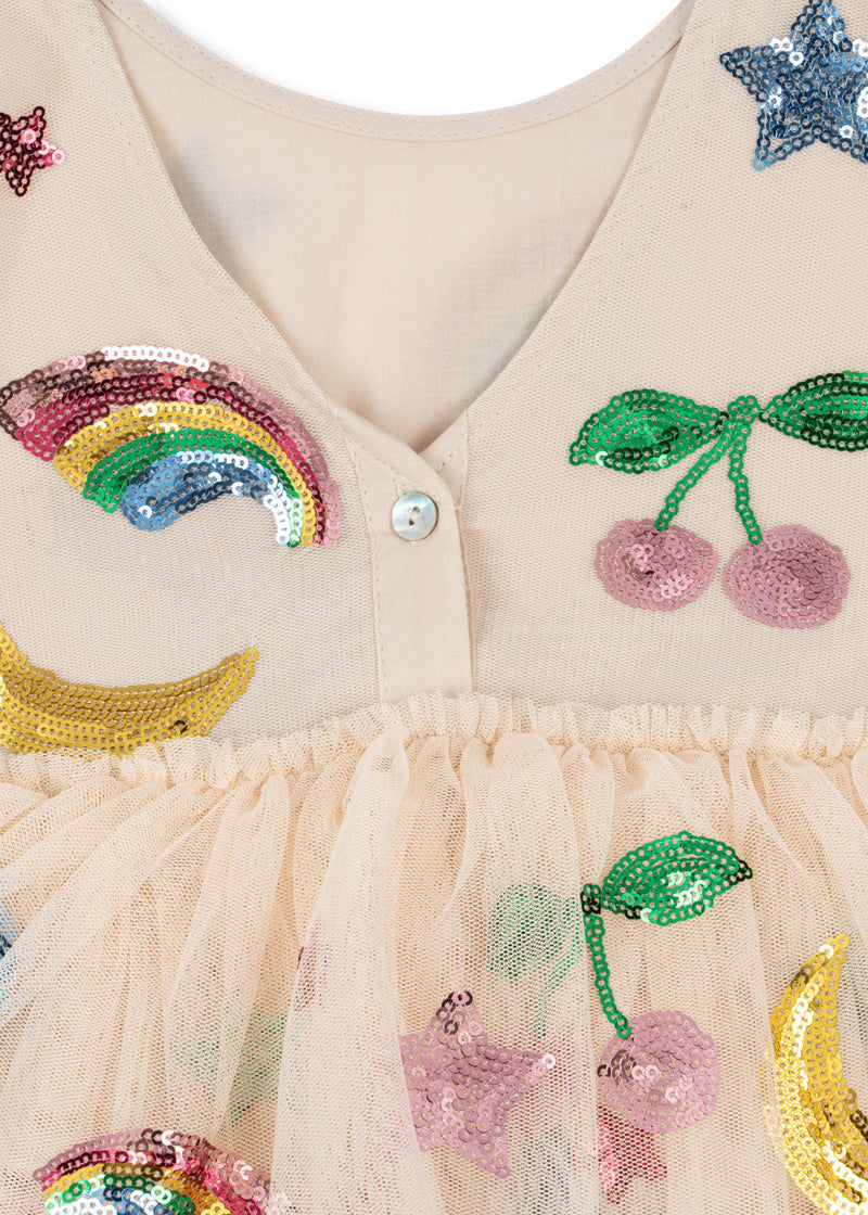 [Konges slojd] Yvonne Puff Dress - Rainbow Twinkle