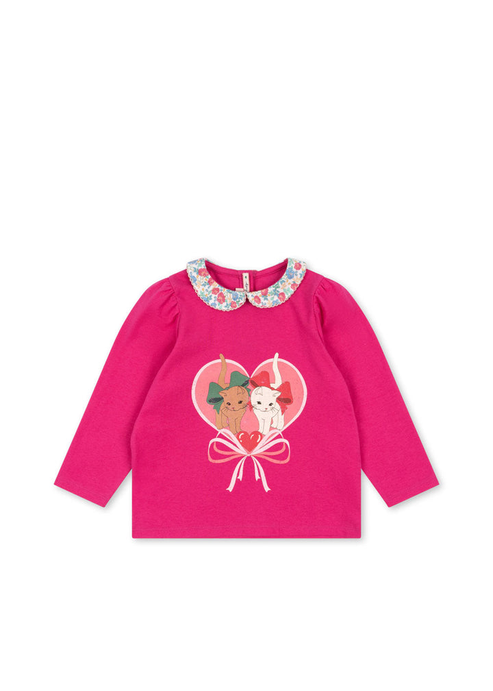 [Konges slojd] Babette Blouse GOTS - Viva Magenta