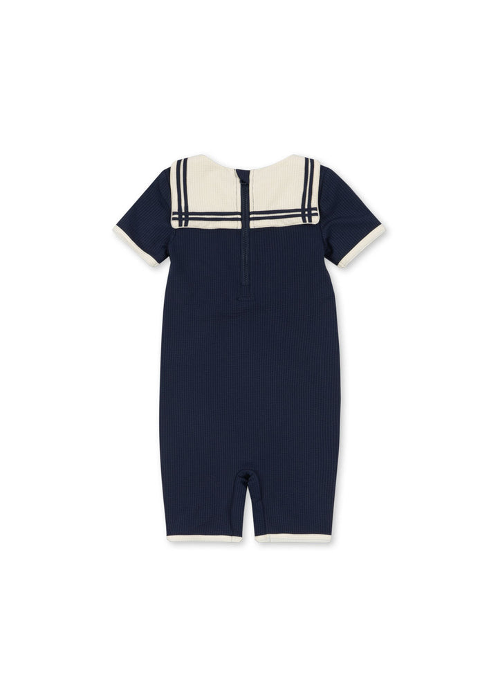 [Konges Slojd] Sailor Swim Onesie - Navy Blazer