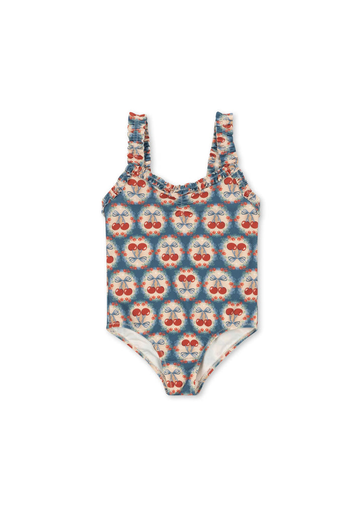[Konges slojd] Maya Swimsuit GRS - Cherry Bow Blue