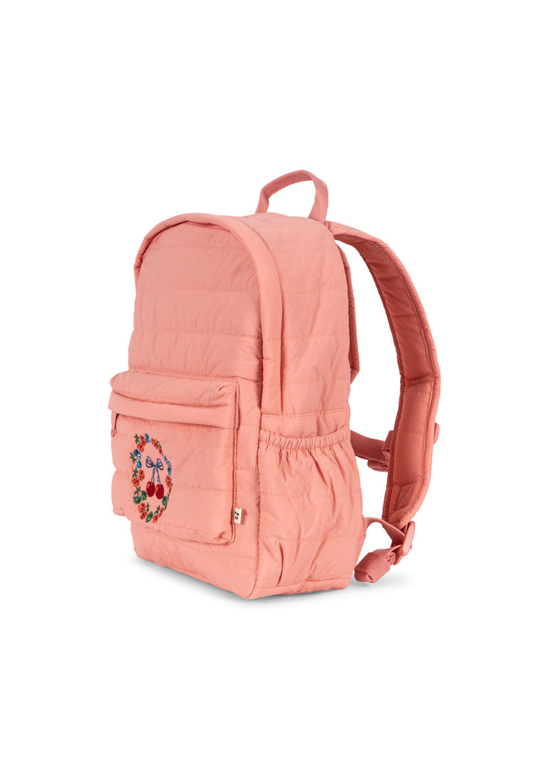 [Konges slojd] Juno Quilted Backpack - Strawberry ICE