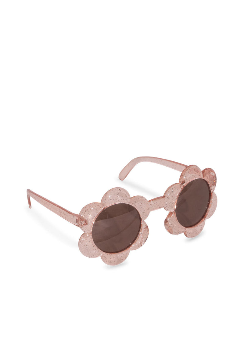 [Konges Sloejd] Sunglasses Junior Flower - Glitter Rose