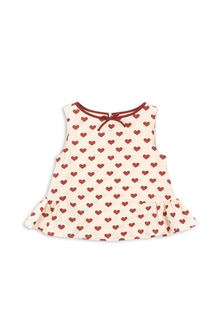 [Konges slojd] Ava Top GOTS - Amour Rouge