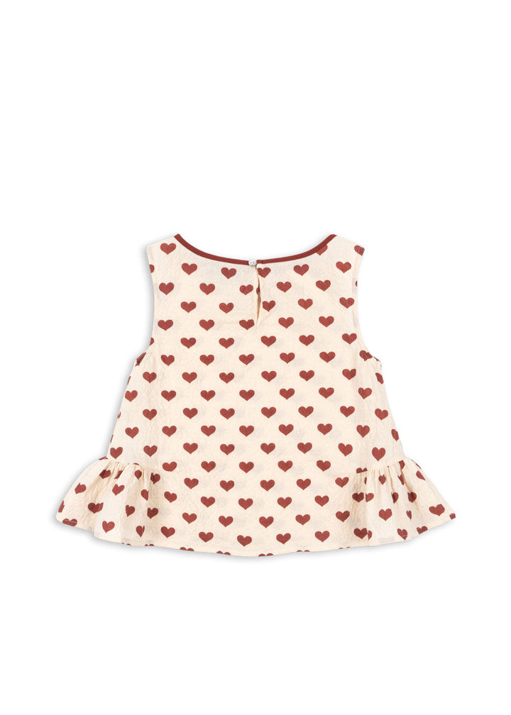 [Konges slojd] Ava Top GOTS - Amour Rouge