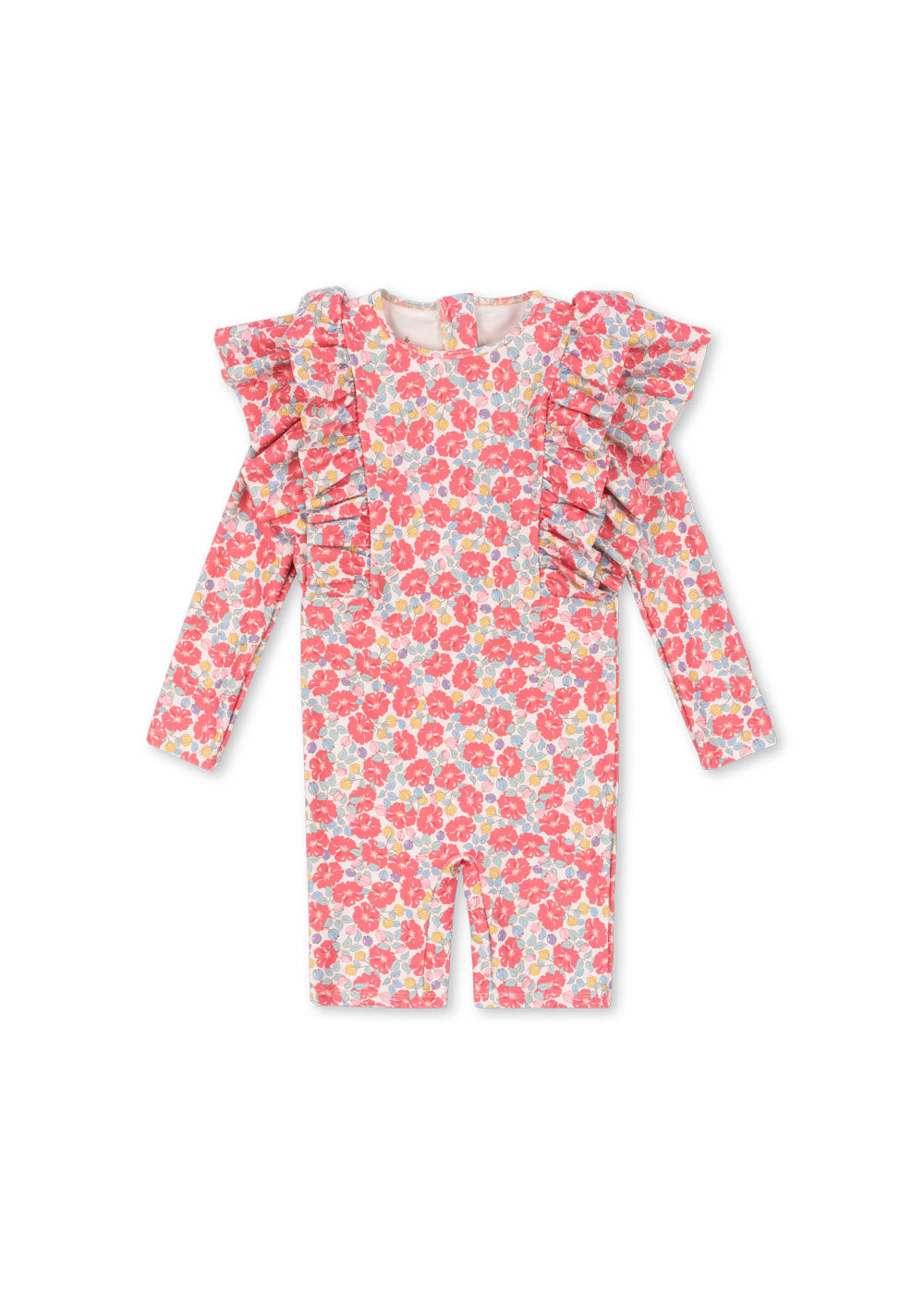 [Konges slojd] Manuca Frill Onesie - Rose Anglaise