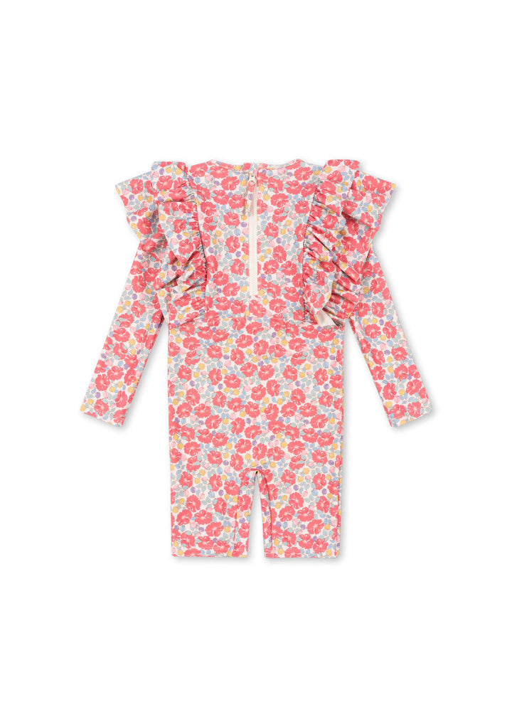 [Konges slojd] Manuca Frill Onesie - Rose Anglaise