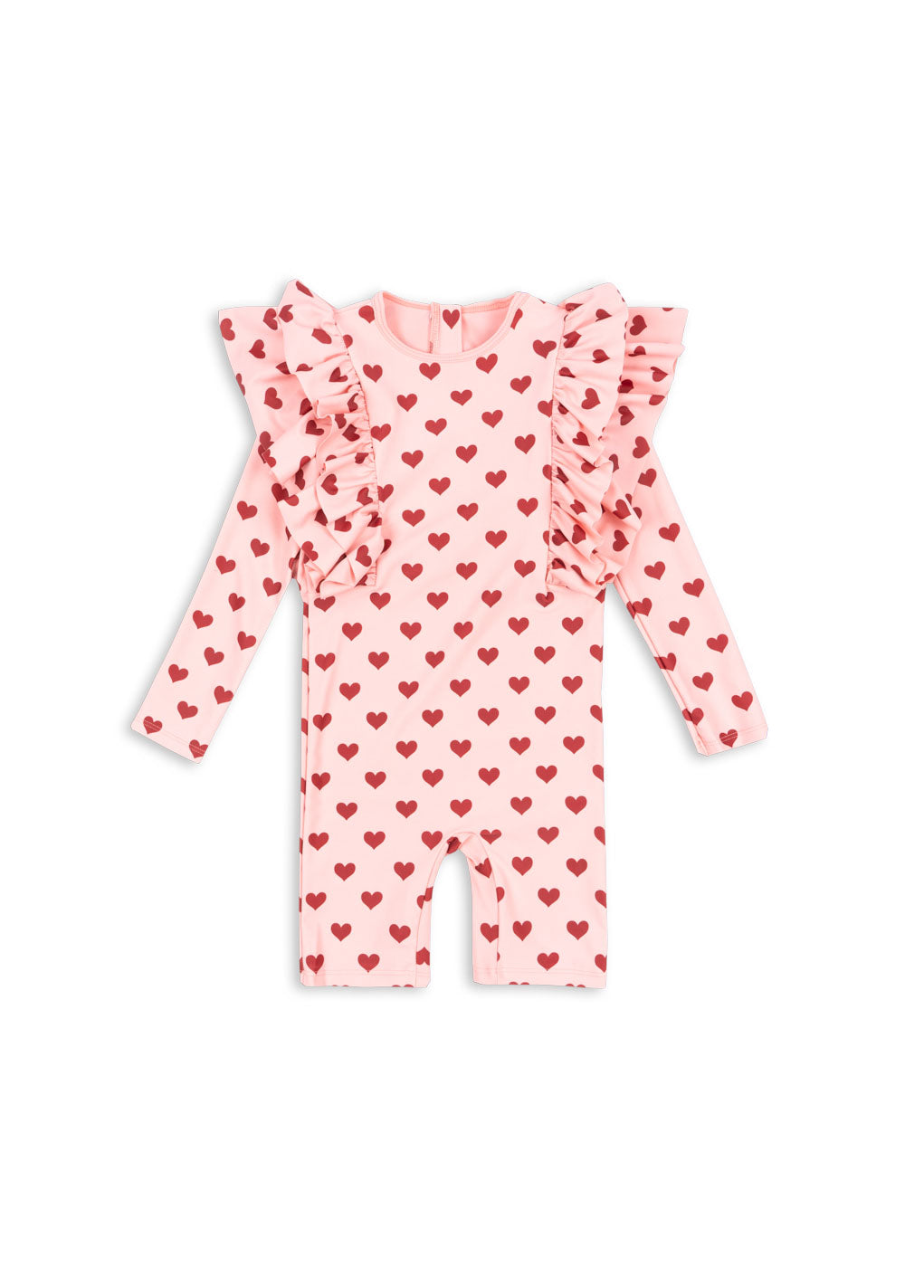 [Konges slojd] Manuca Frill Onesie - Amour Pink