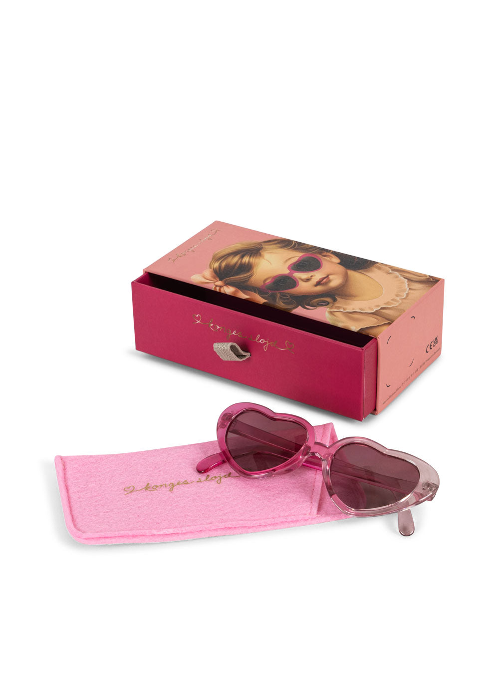 [Konges Sloejd] Sunglasses Baby Heart - Pink Multi
