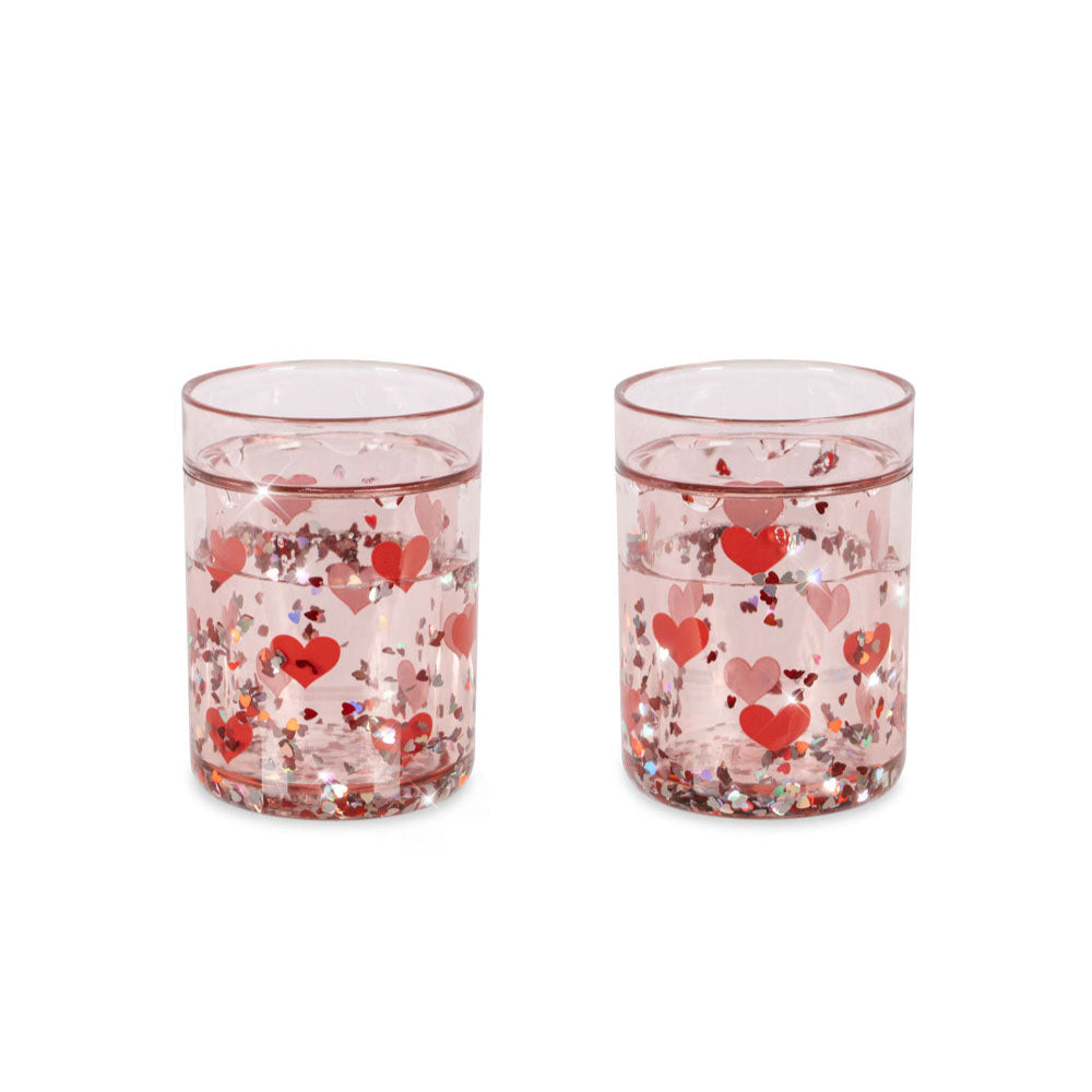 [konges slojd] 2pack glitter cups - Heart