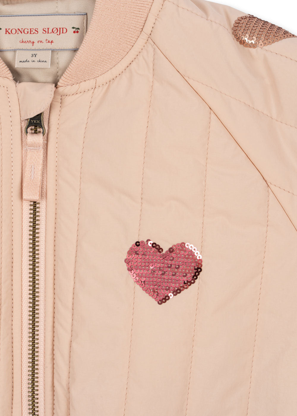 [Konges slojd] Juno Sequin Bomber Jacket - Cameo Rose