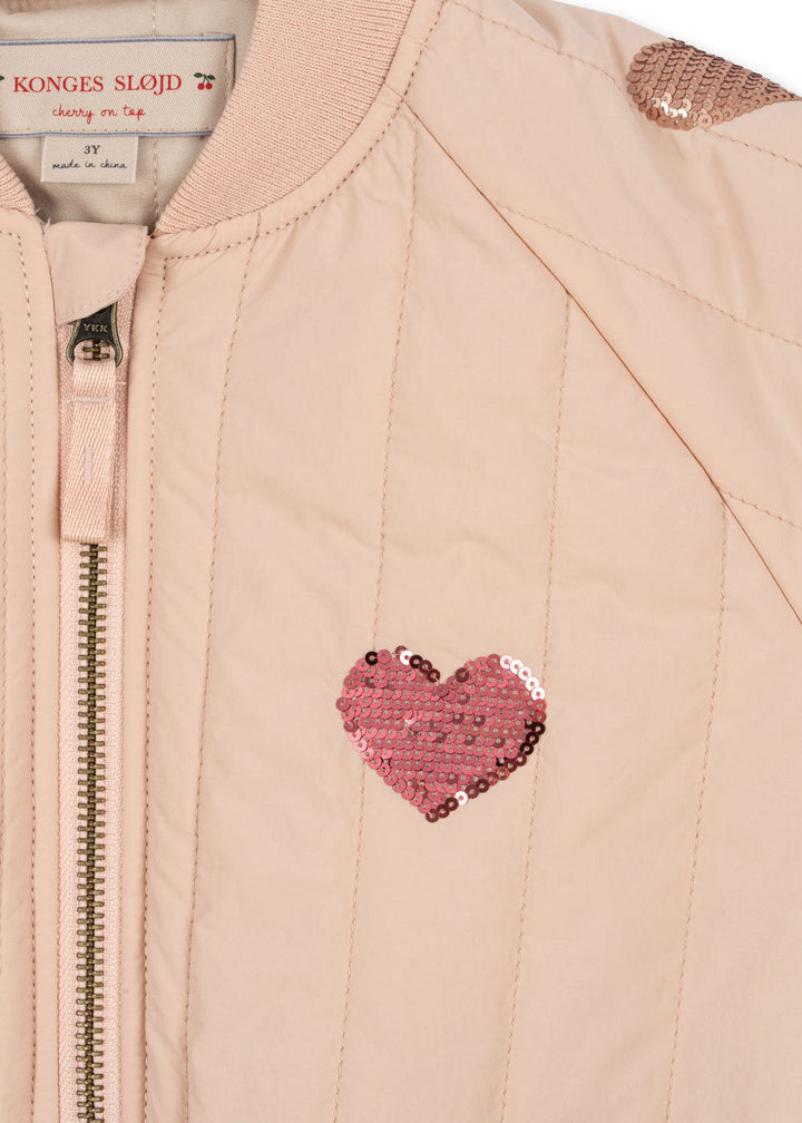 [Konges slojd] Juno Sequin Bomber Jacket - Cameo Rose