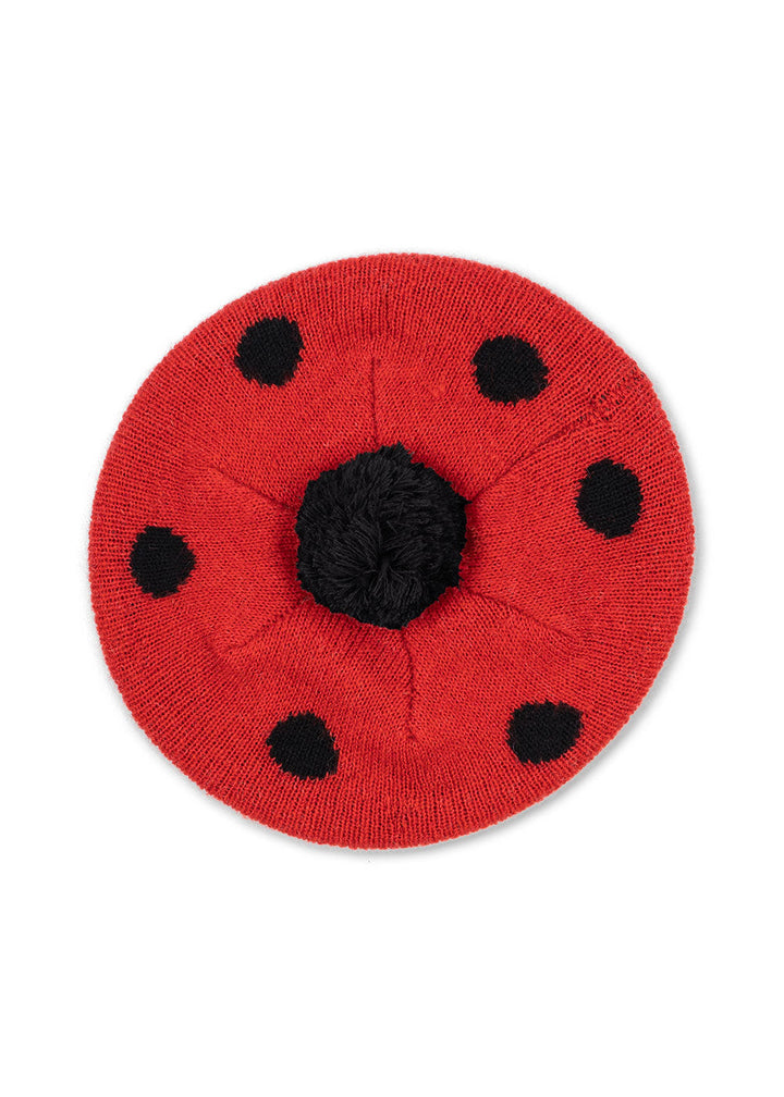 [Konges slojd] Ladybug Beret - Barbados Cherry